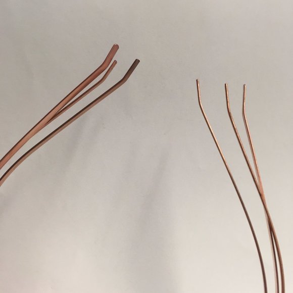 Set of 3 Matte Copper Minimalist Headbands, 5mm, 3mm, 2mm, Brand New - Picture 3 of 4